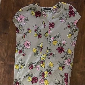 Zara silky floral dress